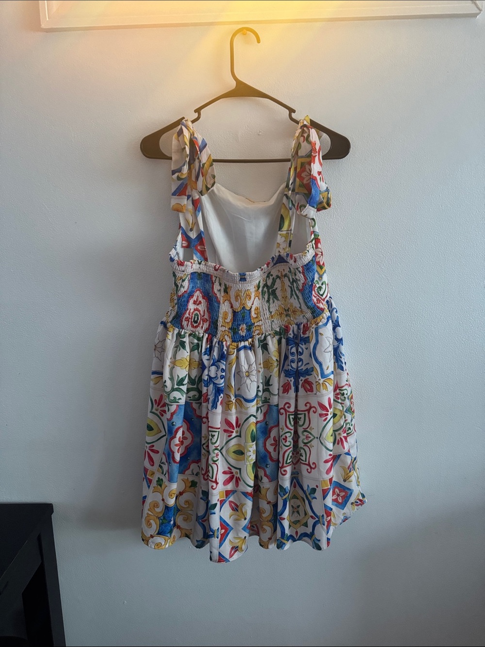 Women's Summer Tie Shoulder Cami Dress size 12 - Picture 4 of 4